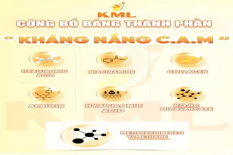 "Bí mật của làn da KHOẺ - ĐẸP " CÔNG BỐ BẢNG THÀNH PHẦN KHÁNG NẮNG C.A.M